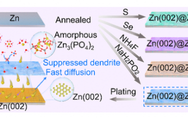ACS Nano：Zn(002)织构与无定形磷酸锌的协同配合用于无枝晶锌阳极
