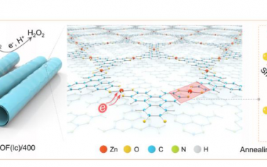 楼雄文Angew：用于光催化 H2O2 生产的聚合物氮化碳上未锁定的二维导电 Zn-MOF