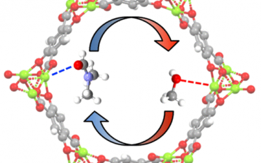 JACS：M2(dobdc)中的溶剂交换动力学