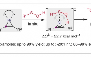 Nature Catalysis：镍催化炔烃的对映选择性加硫反应