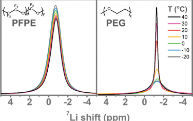 鲍哲南等Macromolecules：利用固态核磁共振了解单离子和盐基聚合物全氟聚醚和聚乙二醇电解质中的锂离子动力学特性
