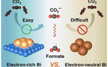 Angew: 富电子Bi纳米片促进CO2•−的形成以实现高性能和全pH电催化CO2还原