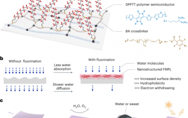 Nature Nanotechnology：通过表面束缚的纳米结构分子级保护实现环境稳定和可拉伸的聚合物电子产品