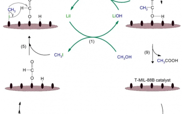 Nature Commun：MIL-88B热转化催化剂转化CO2制备乙酸
