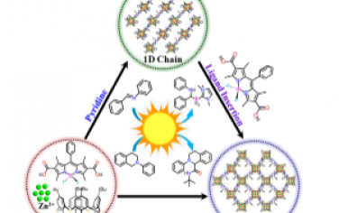 JACS：Bodipy基金属−有机骨架从一维链状到二维层状转变为高效可见光多相光催化剂用于锻造C-B和C-C键