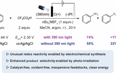 JACS：光电化学活化三氟乙酸对芳烃修饰三氟甲基