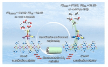 ACS Nano：选择性二氧化碳电还原多碳产物配位聚合物中金属中心的配位环境工程